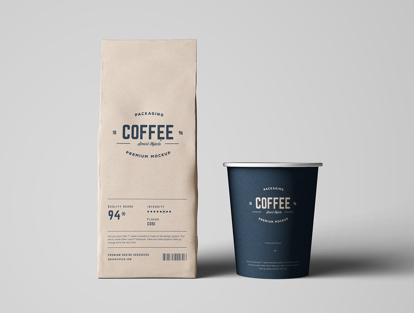 Coffee & Tea packaging sample