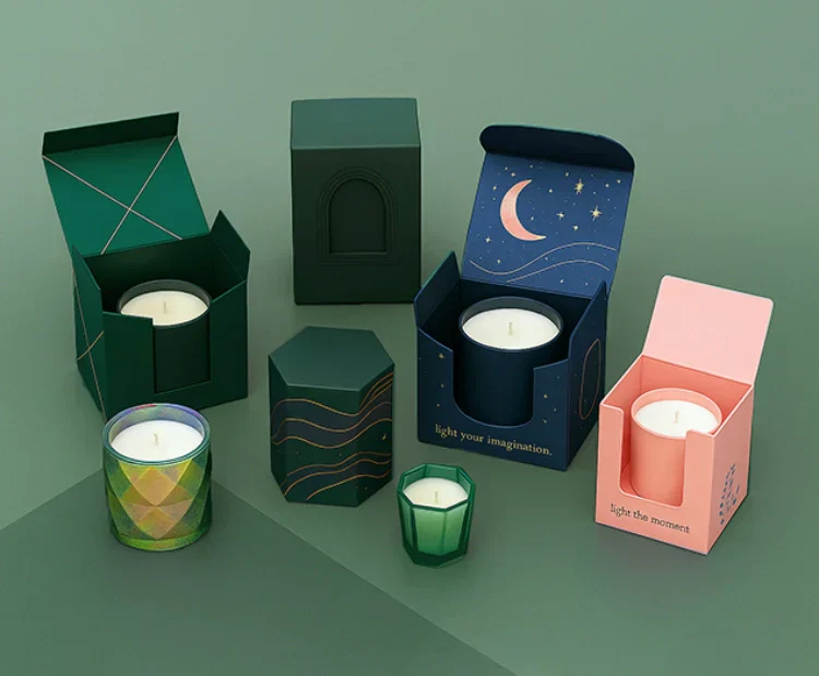 Candle packaging sample