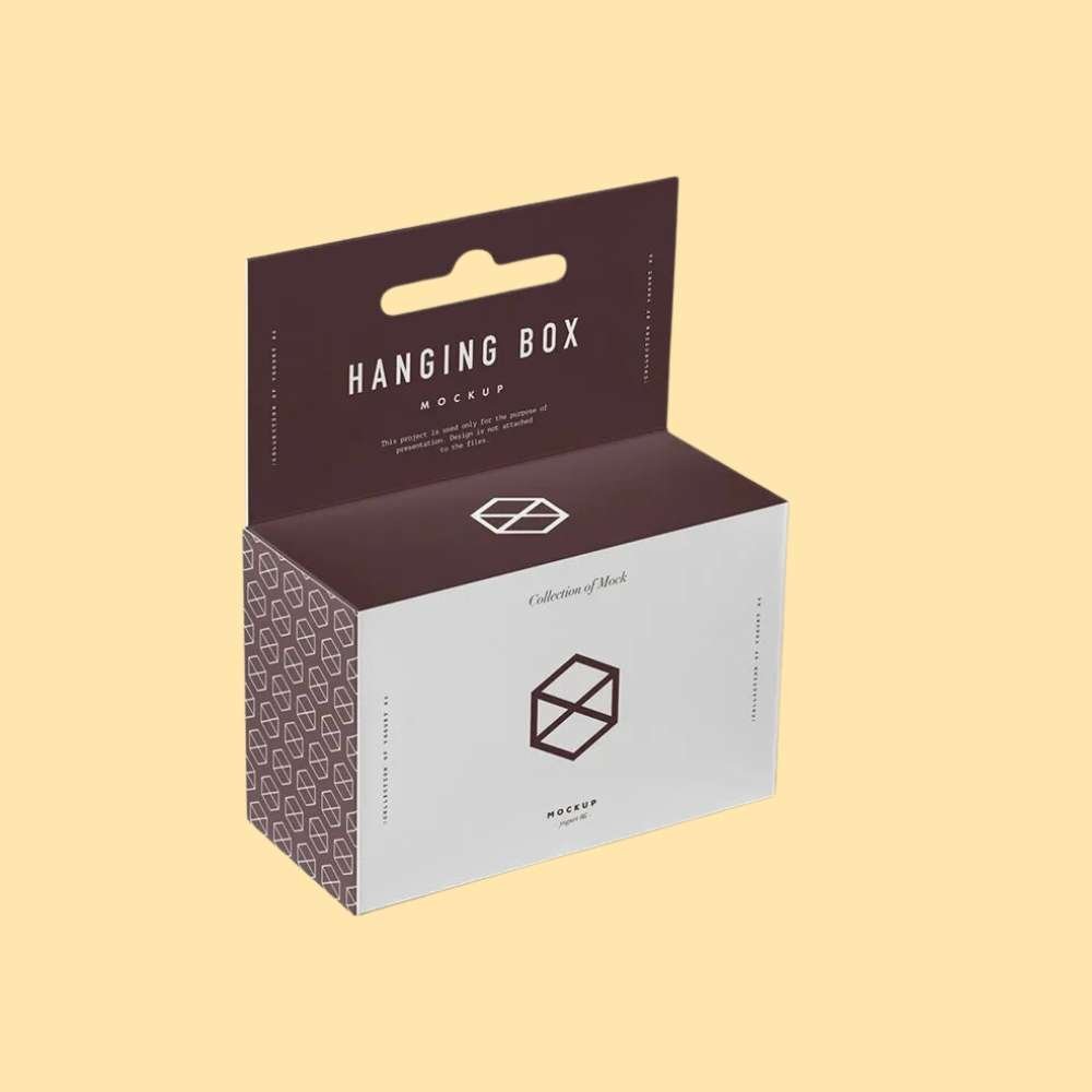 Five Panel Hanger Boxes packaging