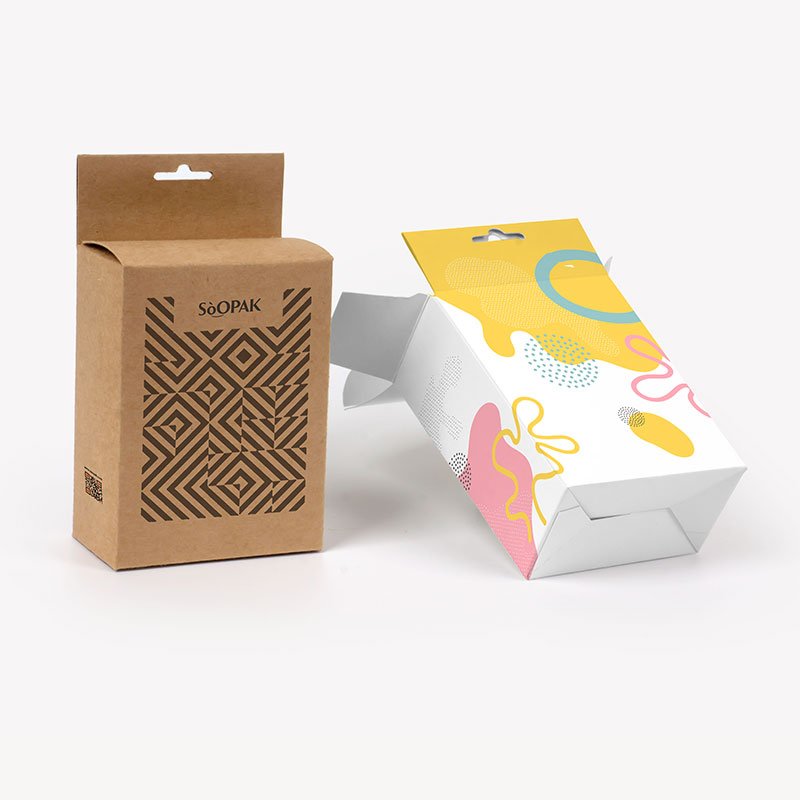 Five Panel Hanger Boxes packaging sample